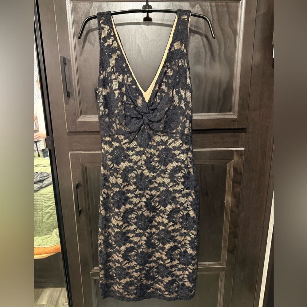 NWOT Laundry By Shelli Segal Beige Apparel whimsigoth lace bodycon small